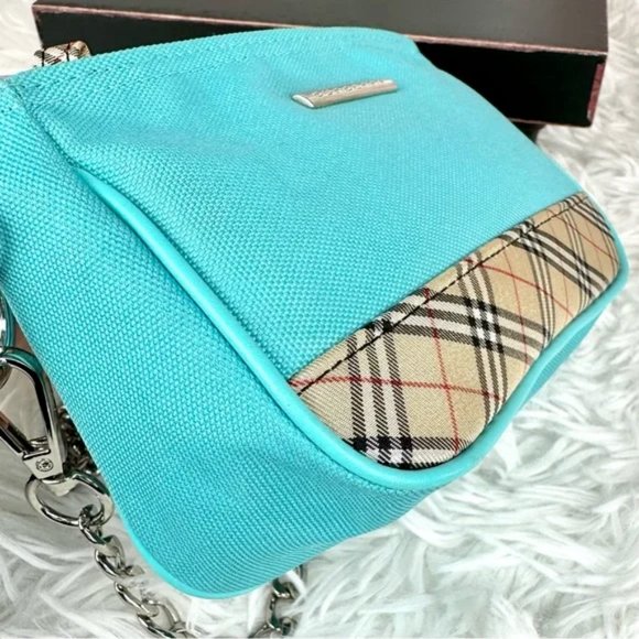 Burberry mini canvas crossbody bag with chain - Picture 8 of 16